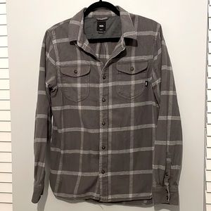 Vans Gray Flannel Shirt - tailored fit